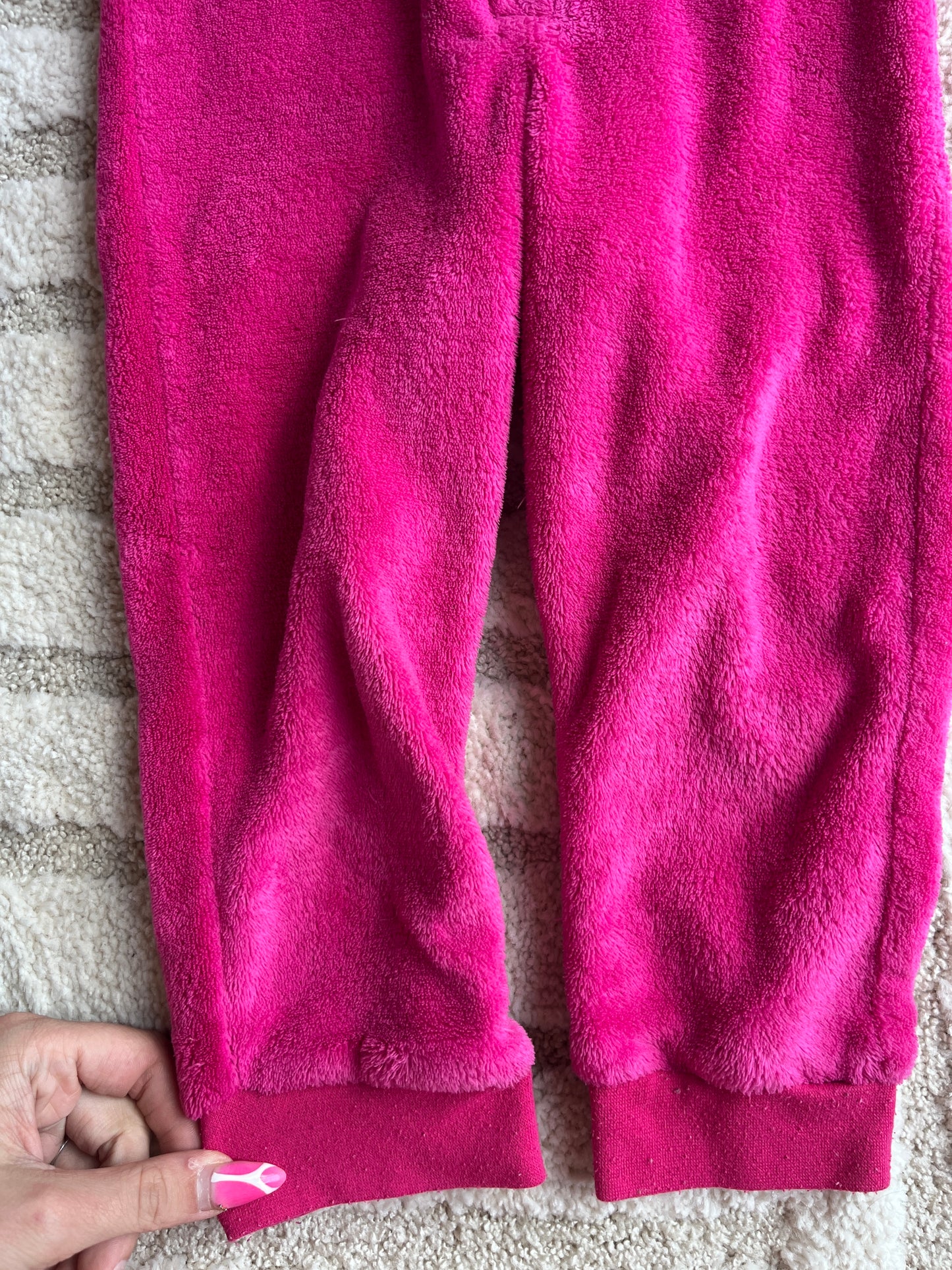 Surpyjama en velours grenouille fuchsia - 3 ans
