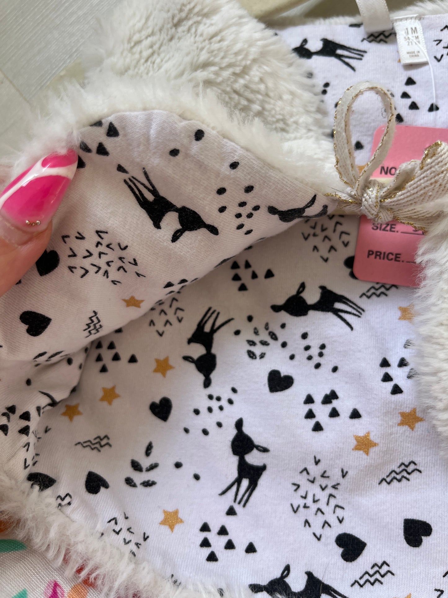 Gilet sans manches blanc intérieur animaux - 1 mois