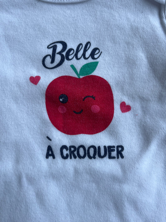Body à manches courtes « belle à croquer » Pat & Ripaton - 12 mois