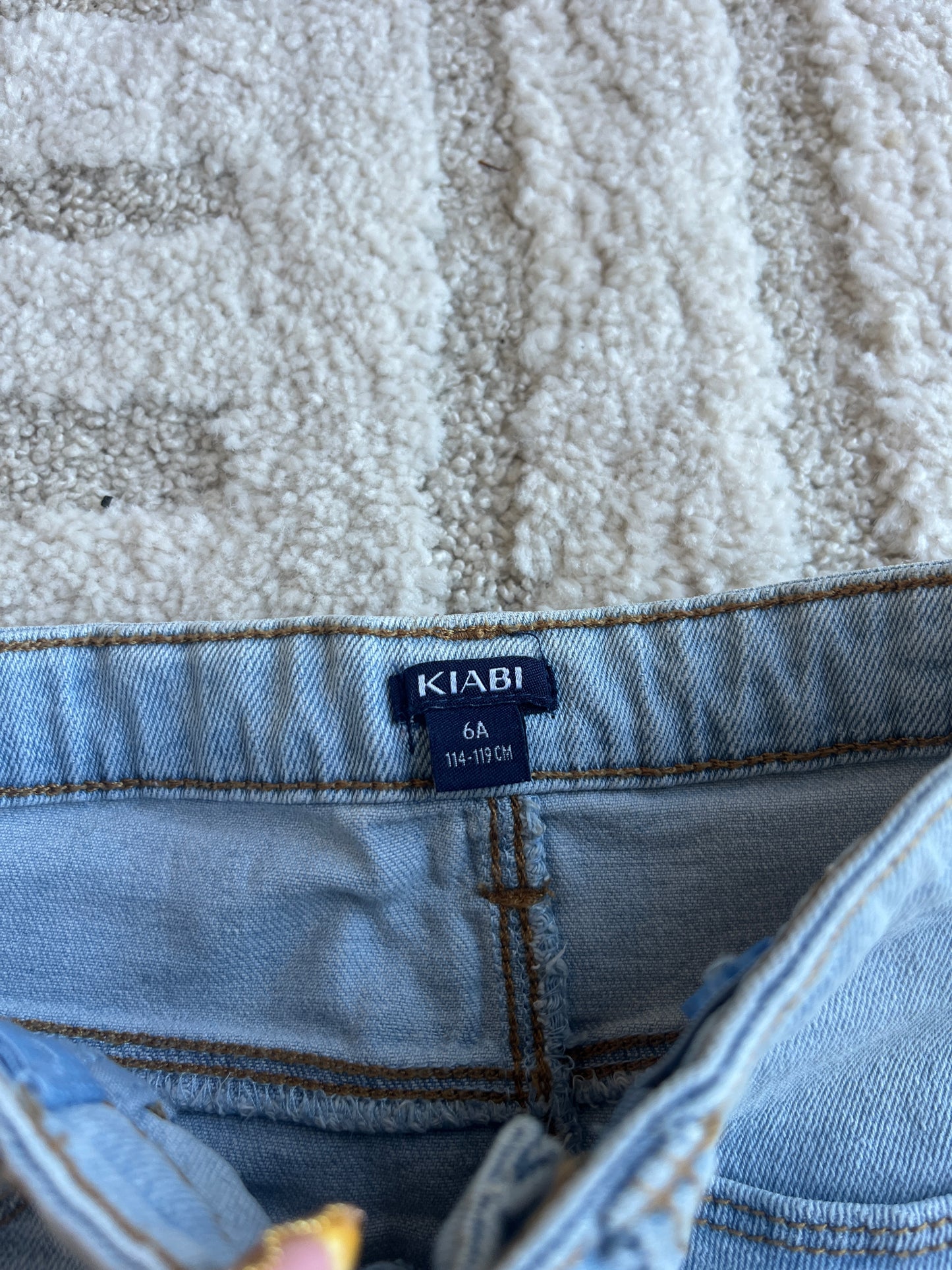 Jupe en jean bleu clair - 6 ans