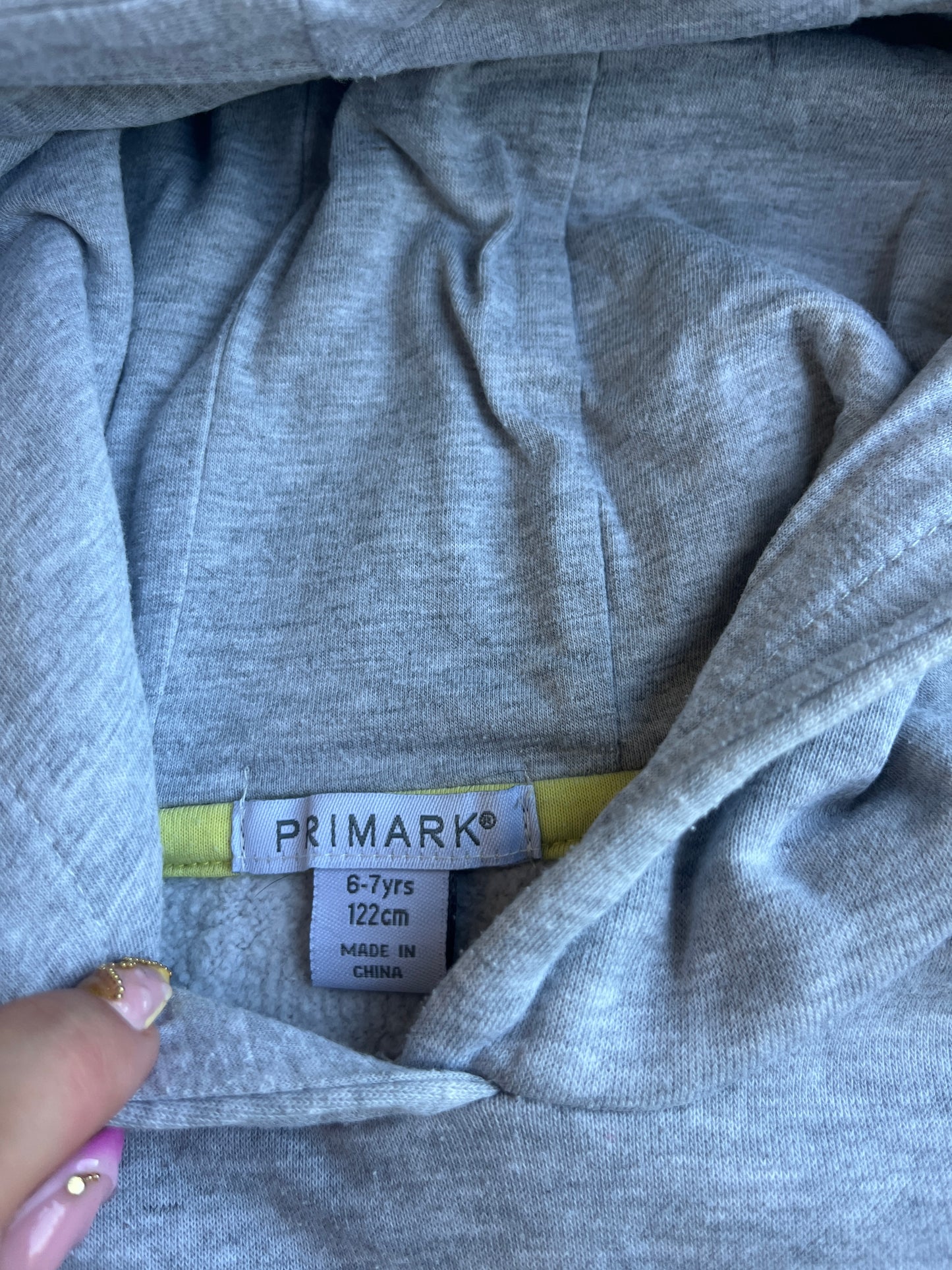 Sweat à manches longues gris papillon à paillettes - 6/7 ans (122 cm)