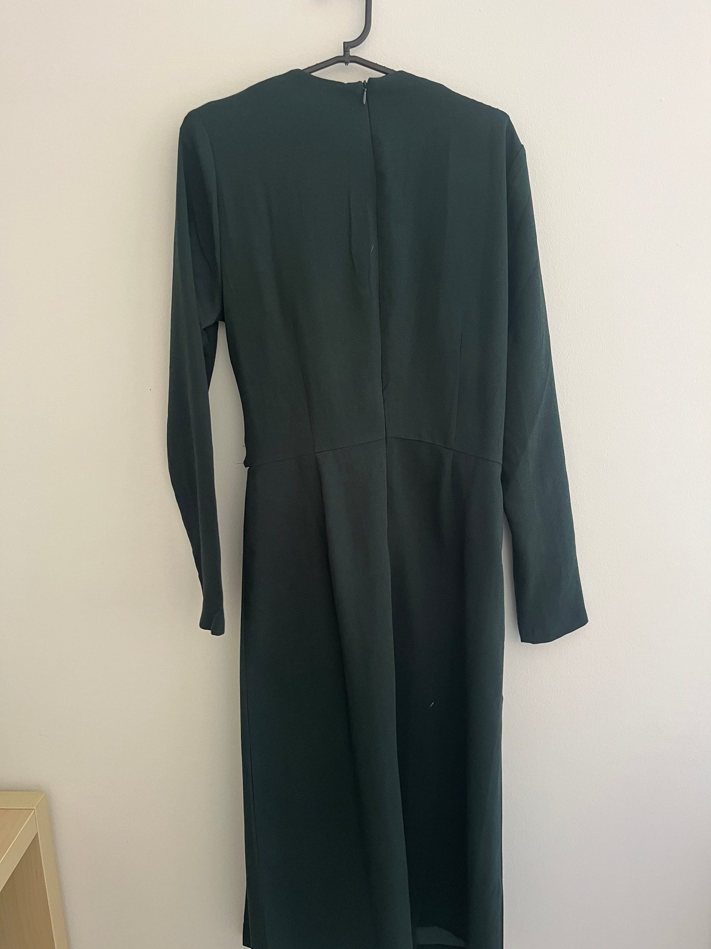 Robe mi-longue portefeuille vert sapin La Redoute - 38