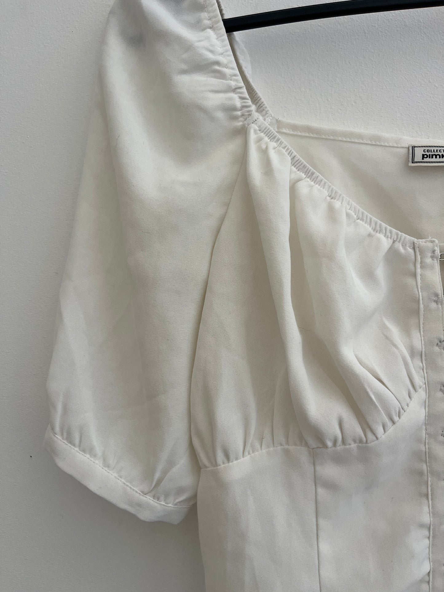 Crop top type « bustier » blanc Pimkie - XS