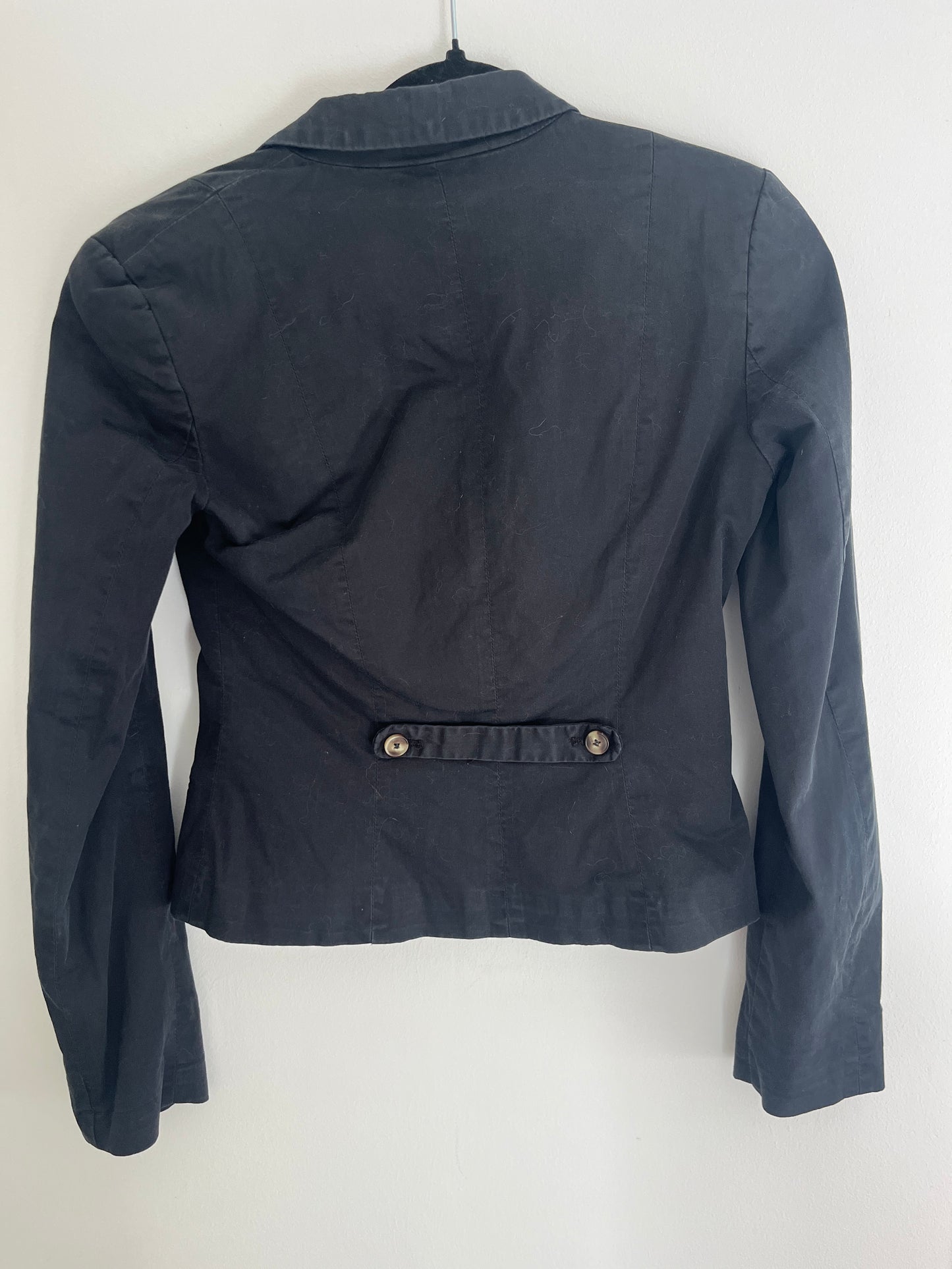 Blazer noir intérieur rayé cintré H&M - 34