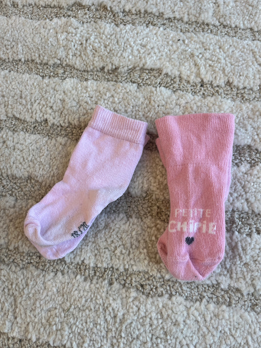 Lot 3 paires de chaussettes rose « petite chipie » - Pointure 18/20