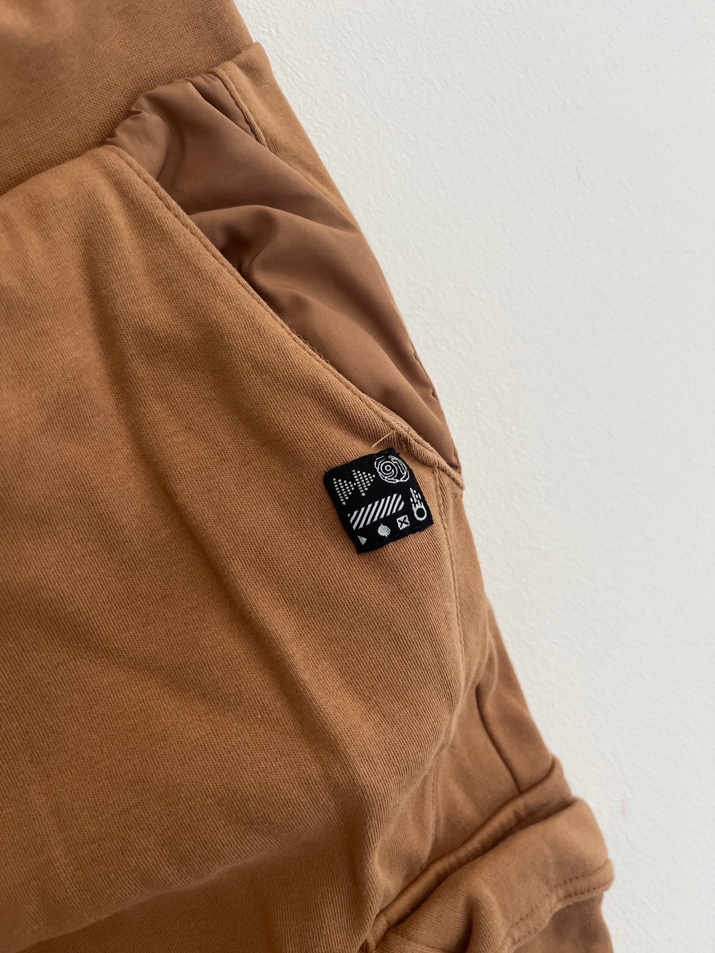 Jogging type cargo camel à poches - 16 ans