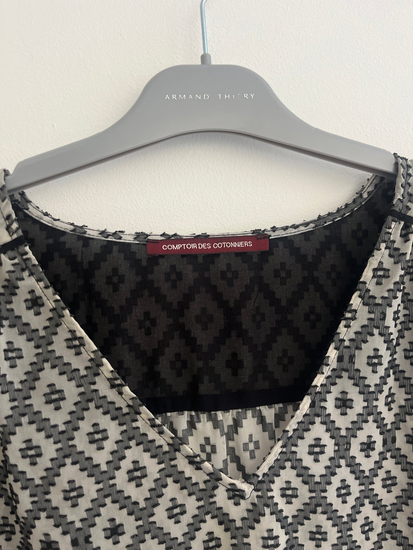 Blouse fluide à manches longues à motifs Comptoir des Cotonniers - 40