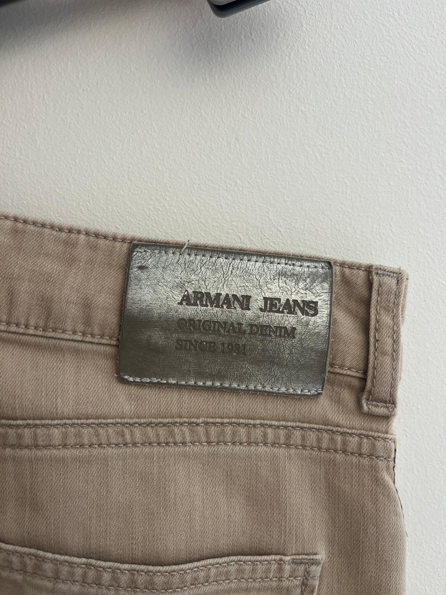 Jean slim beige Armani Jeans - S