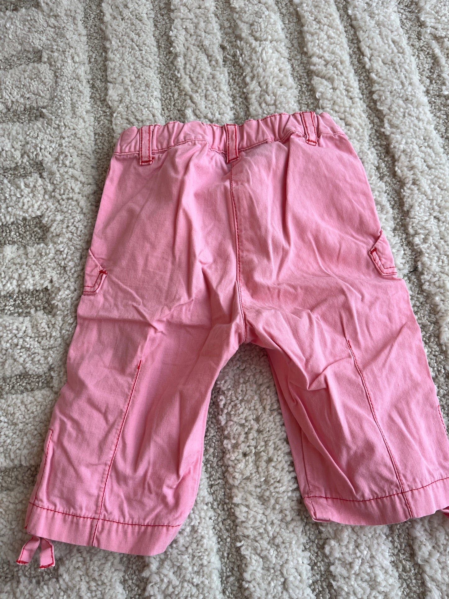 Pantalon rose motifs fleurs Kenzo Junior - 6 mois