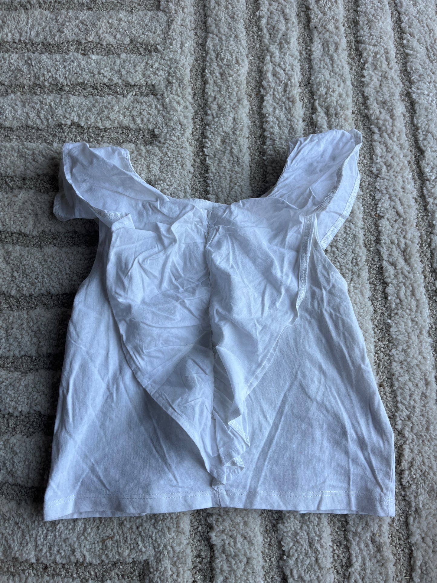 Top sans manches blanc à volants Gemo - 8 ans