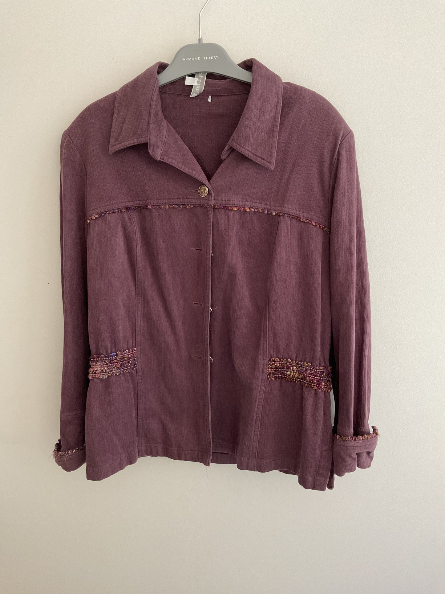 Veste vintage violette Pauporté - S