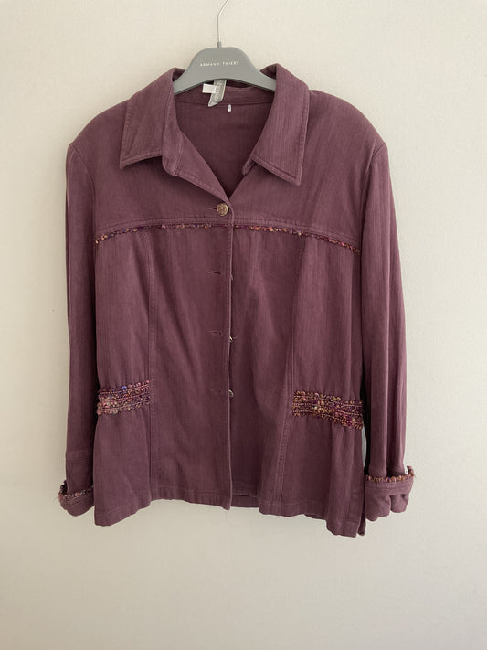 Veste vintage violette Pauporté - S
