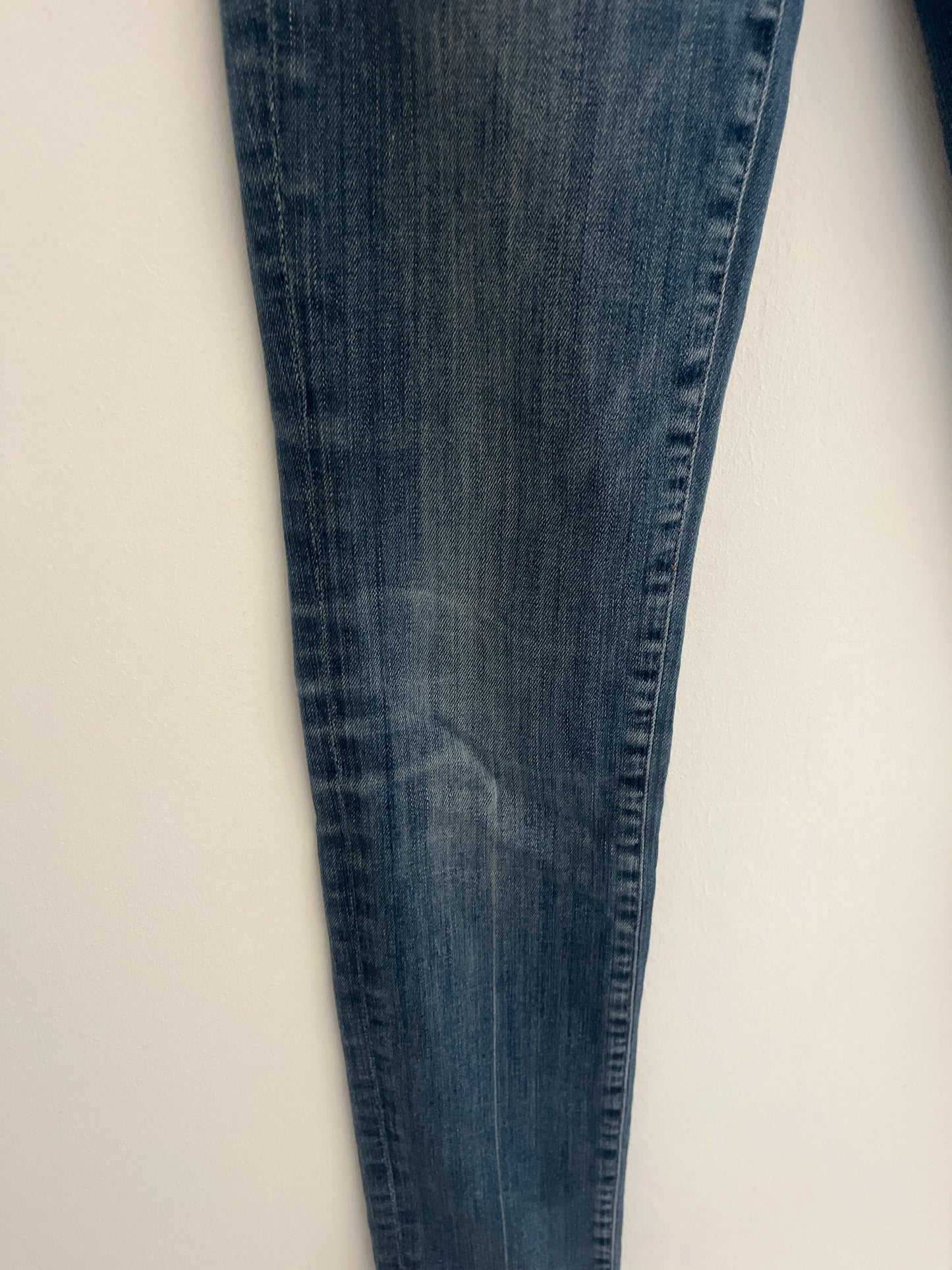 Jean slim bleu effet délavé 7 For All Mankind - S/36
