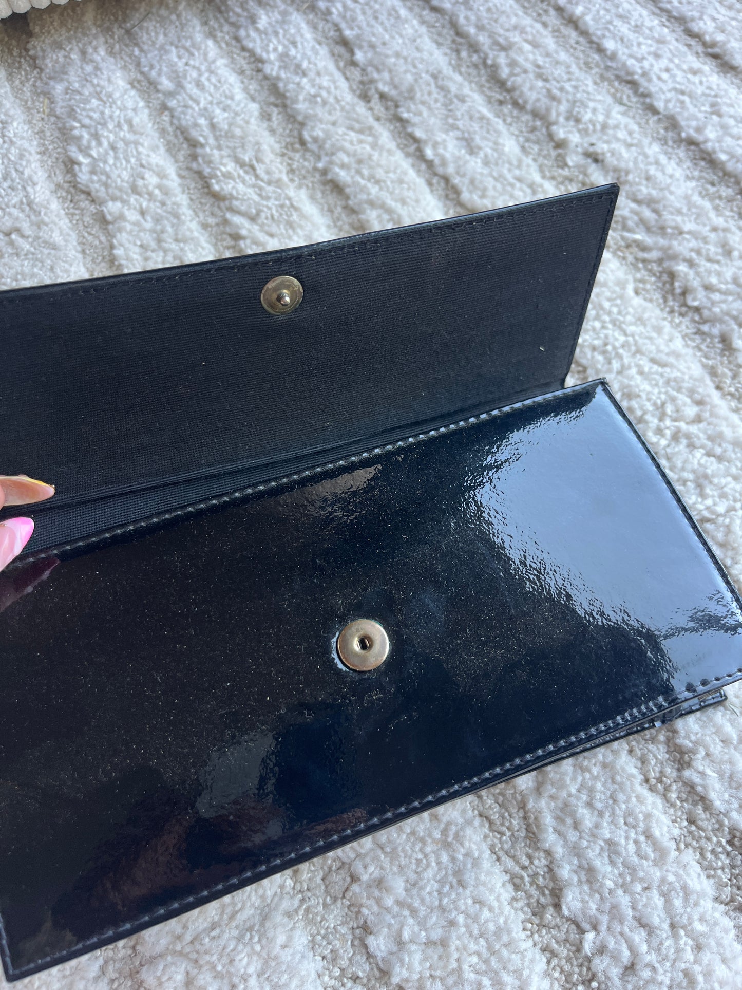 Pochette en vinyle noire
