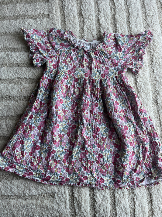 Robe été à manches courtes fleurie Vertbaudet - 4 ans