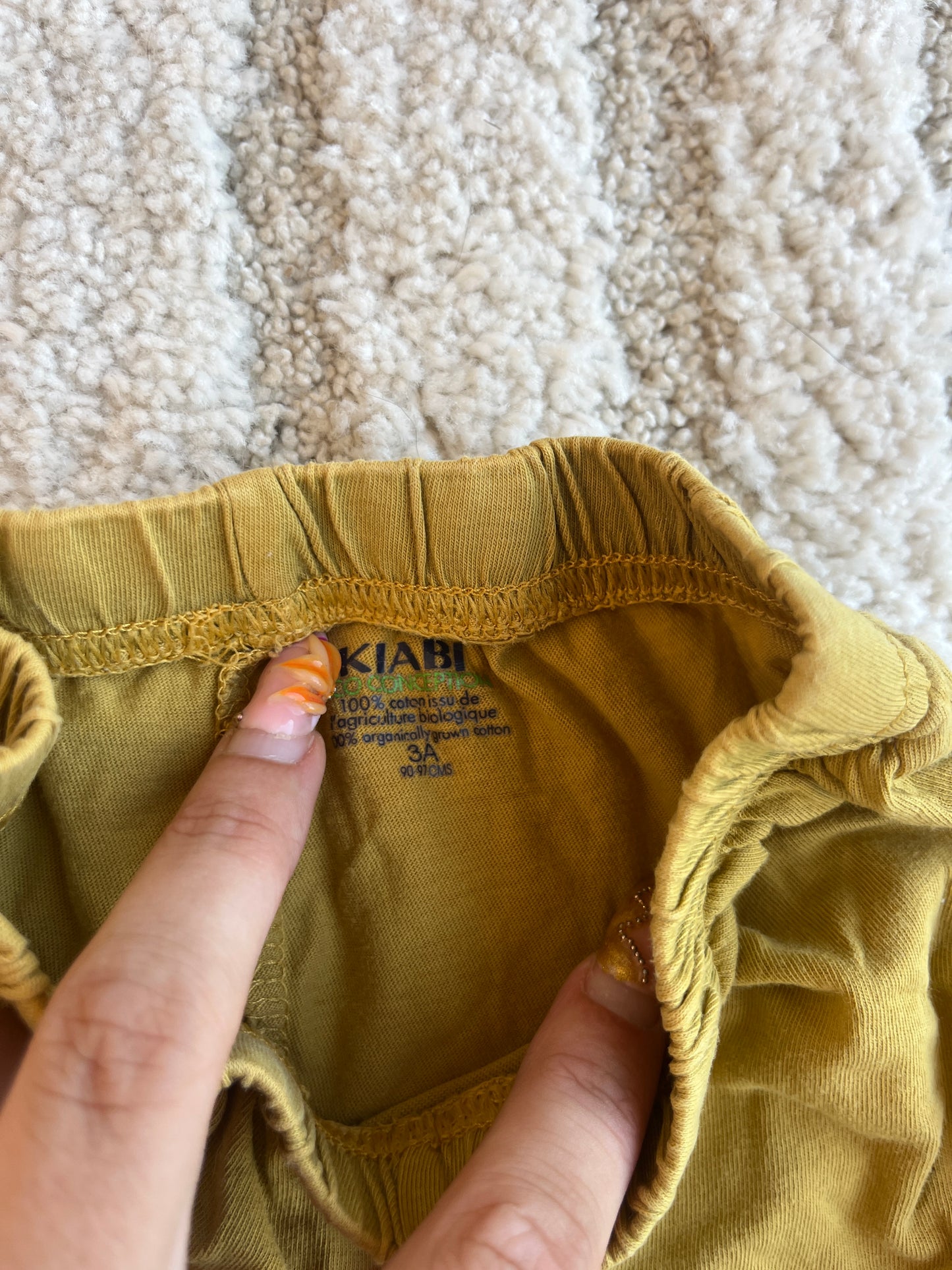 Short en jersey moutarde Kiabi - 3 ans