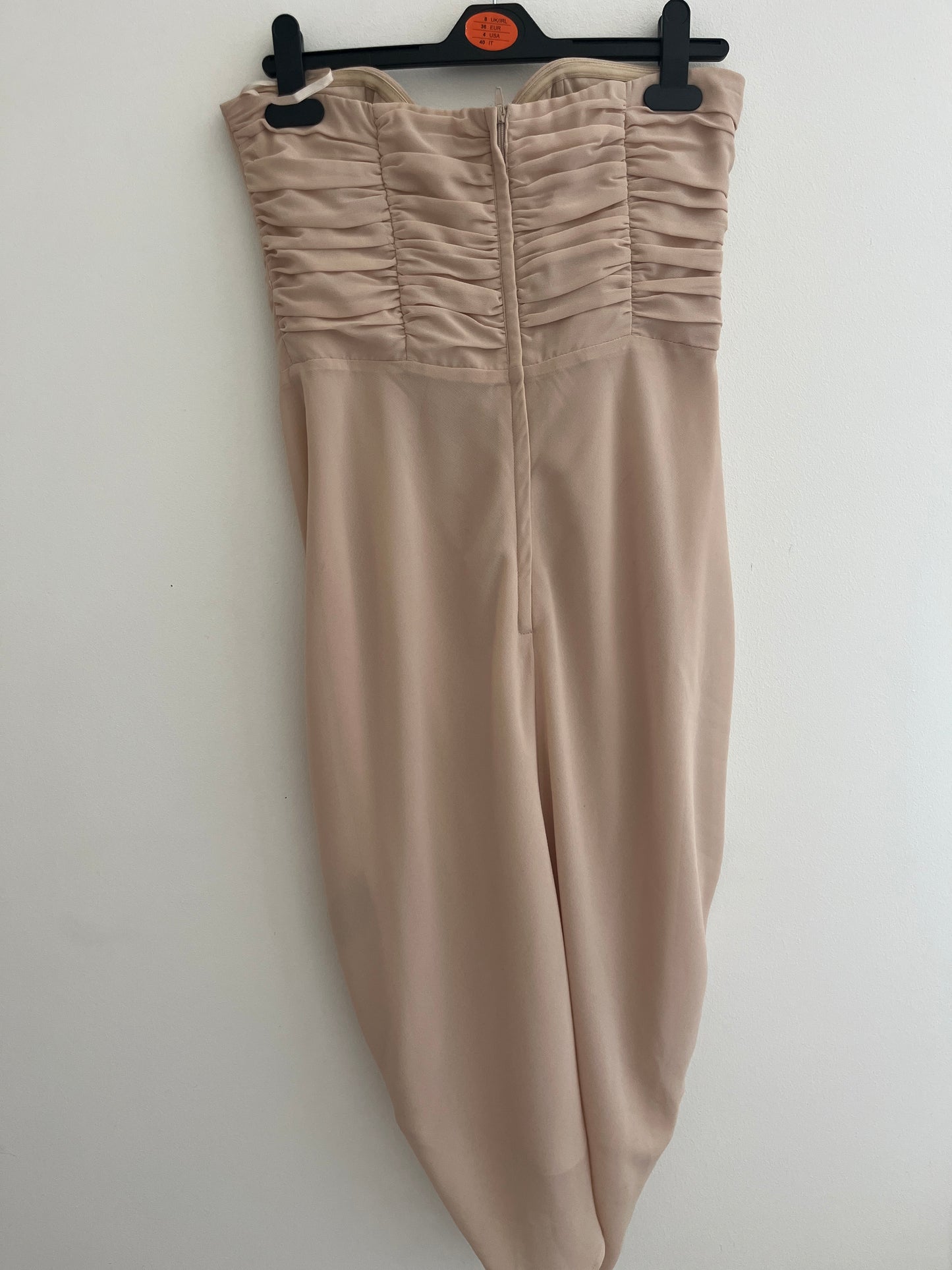 Robe courte bustier à volants nude H&M - 40