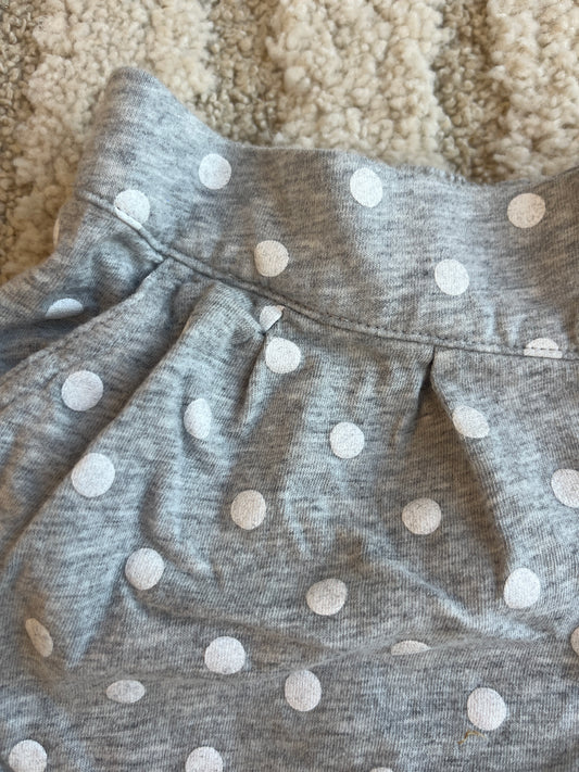 Short en jersey gris à pois blanc Simple Joys - 3 ans