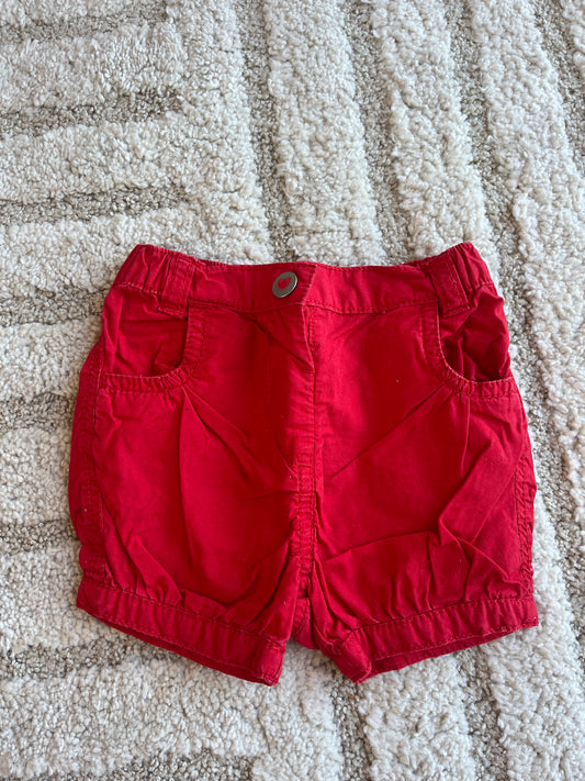 Short rouge Kitchoun - 6 mois