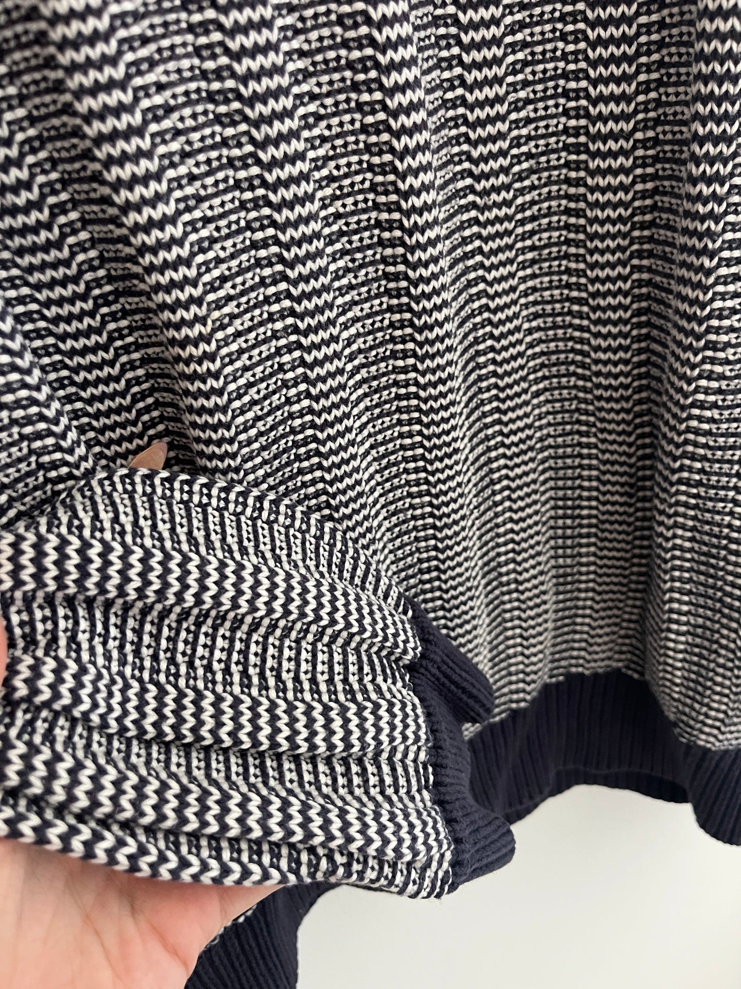 Pull homme bleu et blanc Héritage - M