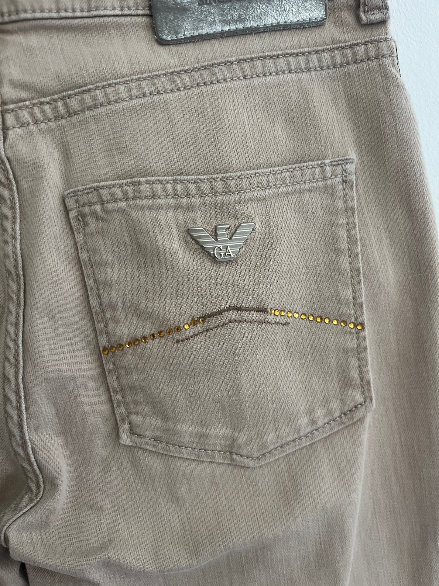Jean slim beige Armani Jeans - S
