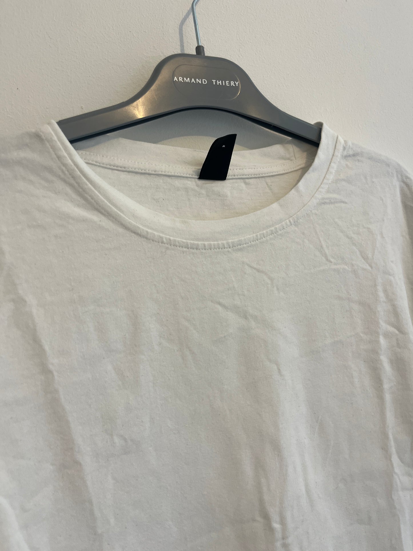 T-shirt manches courtes blanc détails manches - S/M