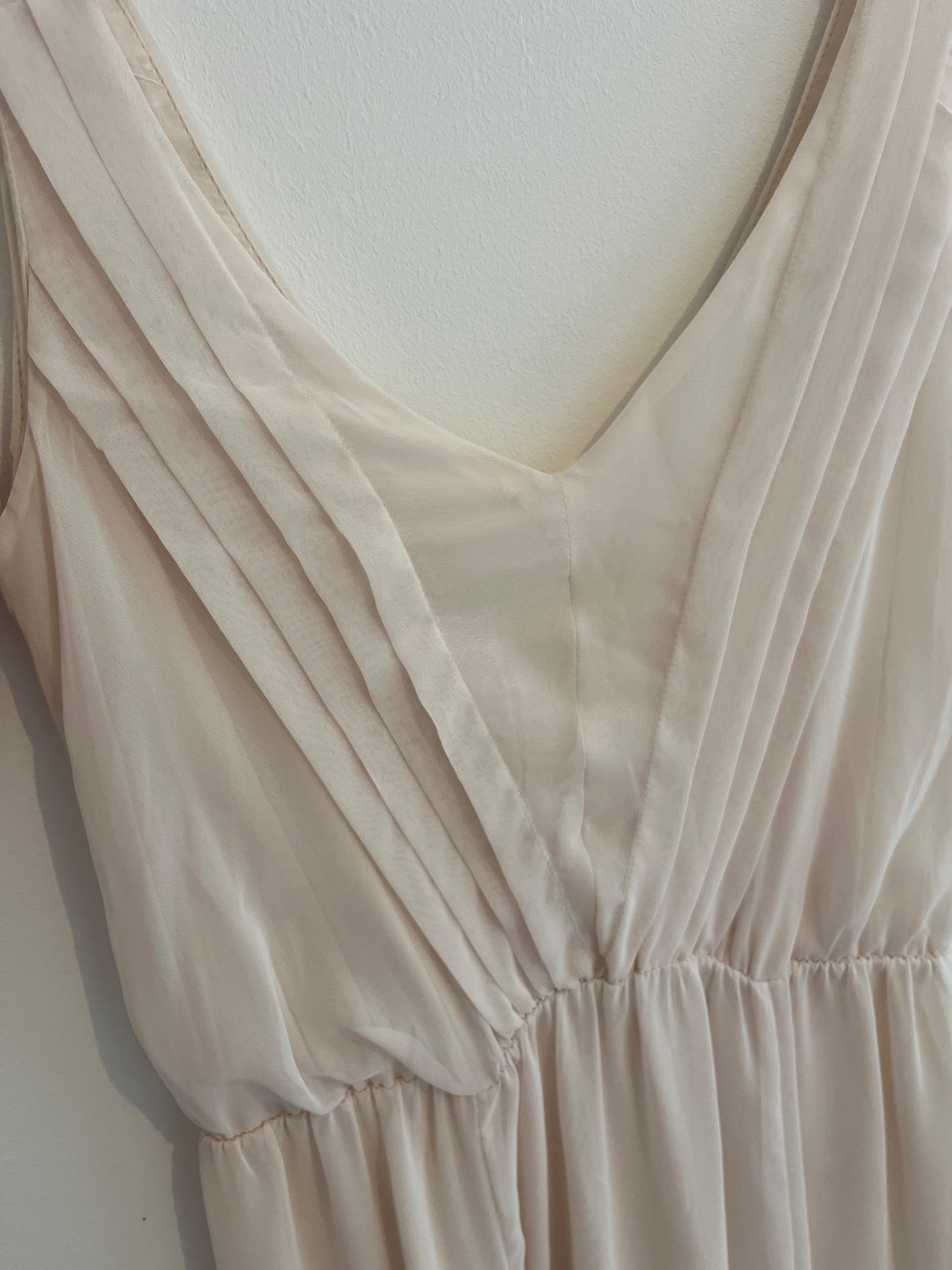 Robe longue de cérémonie rose pale avec fentes Naf Naf - S