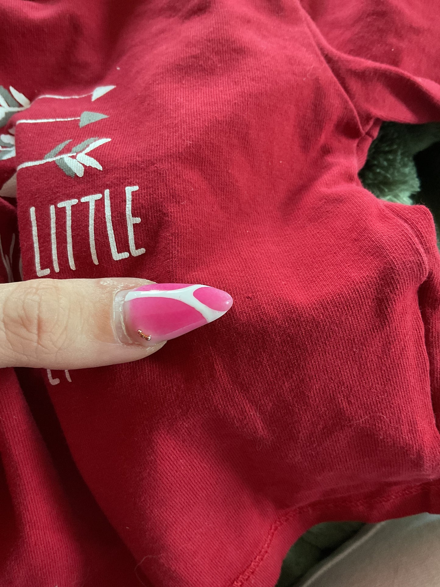 T-shirt à manches longues rouge avec col roulé « wild Little chef » - 3 mois