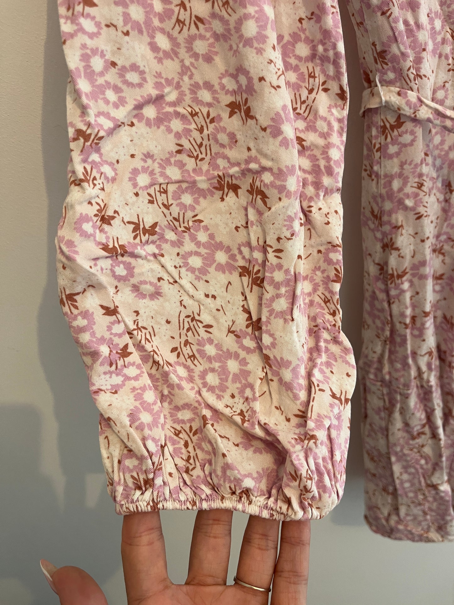 Robe légère ceinturée fleurs roses Esmara - 36/38