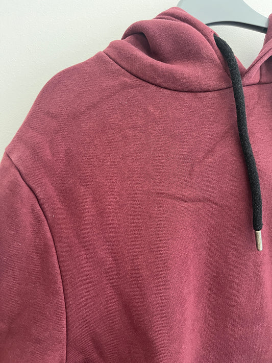 Sweat à capuche rouge dégradé violet LBO - M