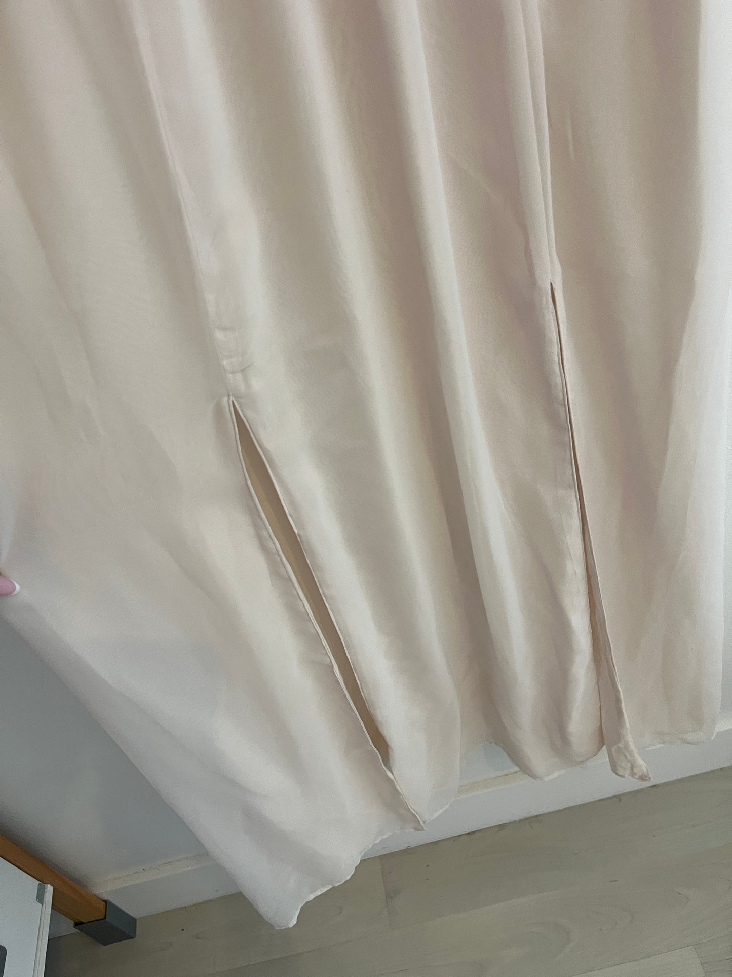 Robe longue de cérémonie rose pale avec fentes Naf Naf - S