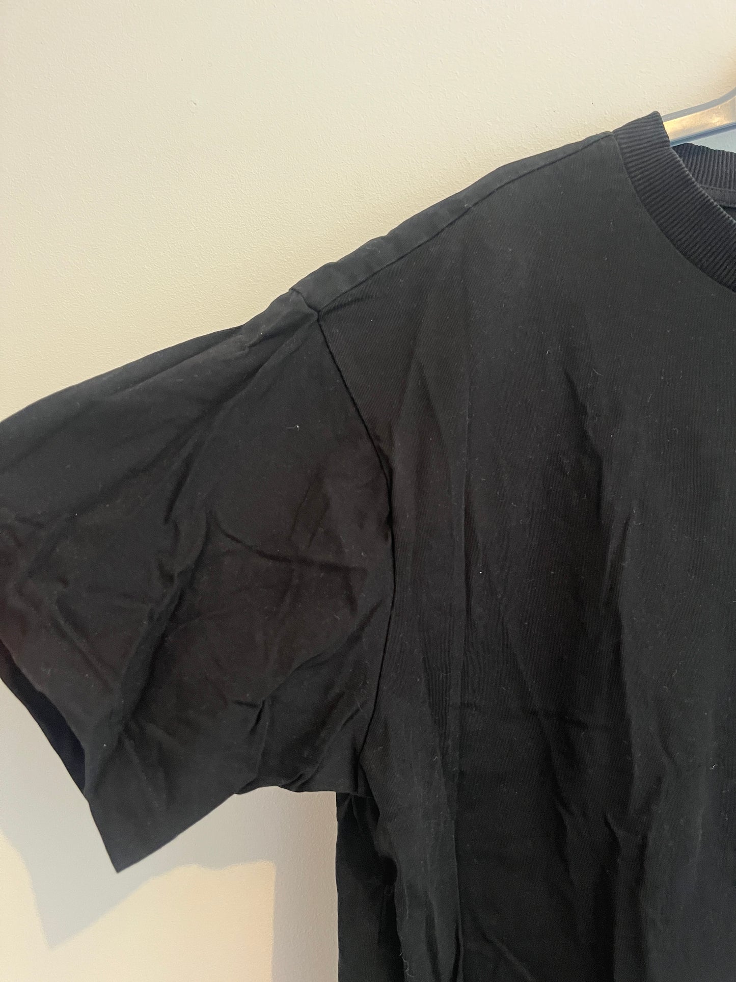 T-shirt manches courtes noir oversize - M