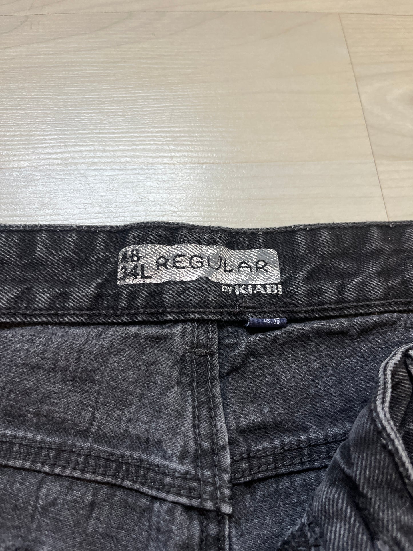 Jean homme noir Regular - 48