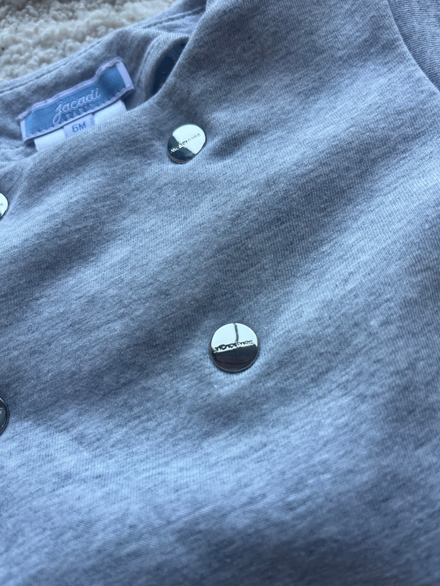 Ensemble chill haut + bas type jogging gris Jacadi - 6 mois