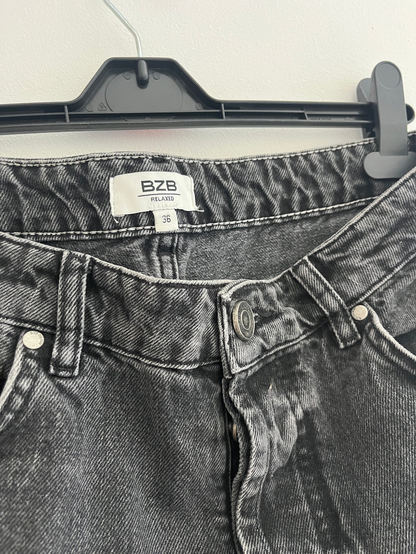 Jean homme gris foncé Relaxed Bizzbee - 36