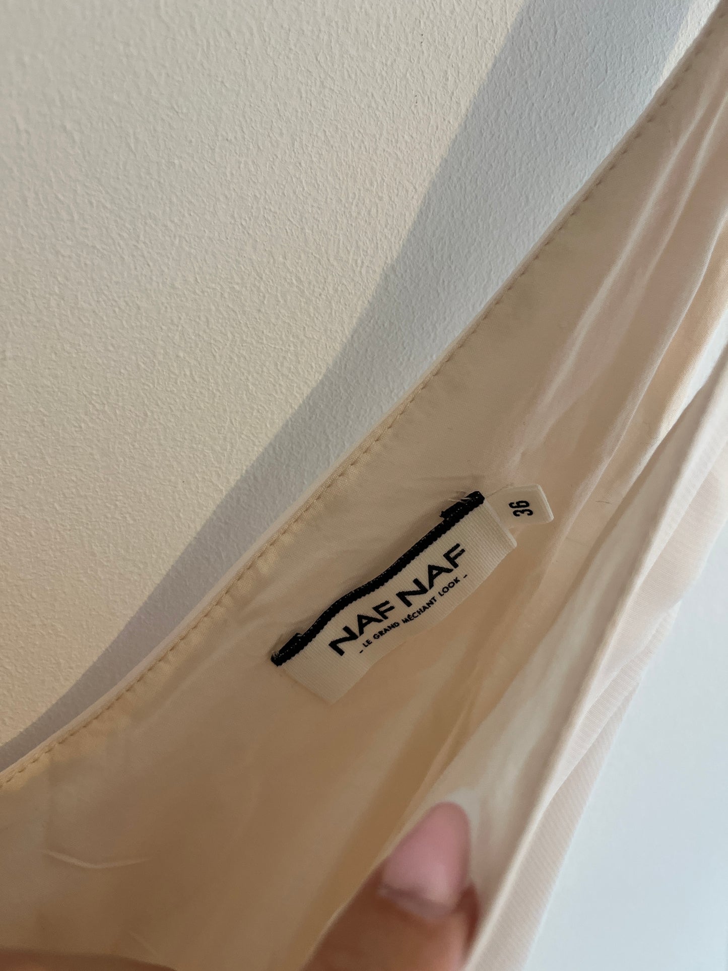 Robe longue de cérémonie rose pale avec fentes Naf Naf - S