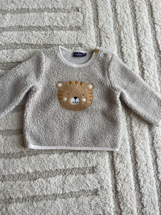 Ensemble sweat bouclettes + legging beige et moutarde Sergent Major - 6 mois