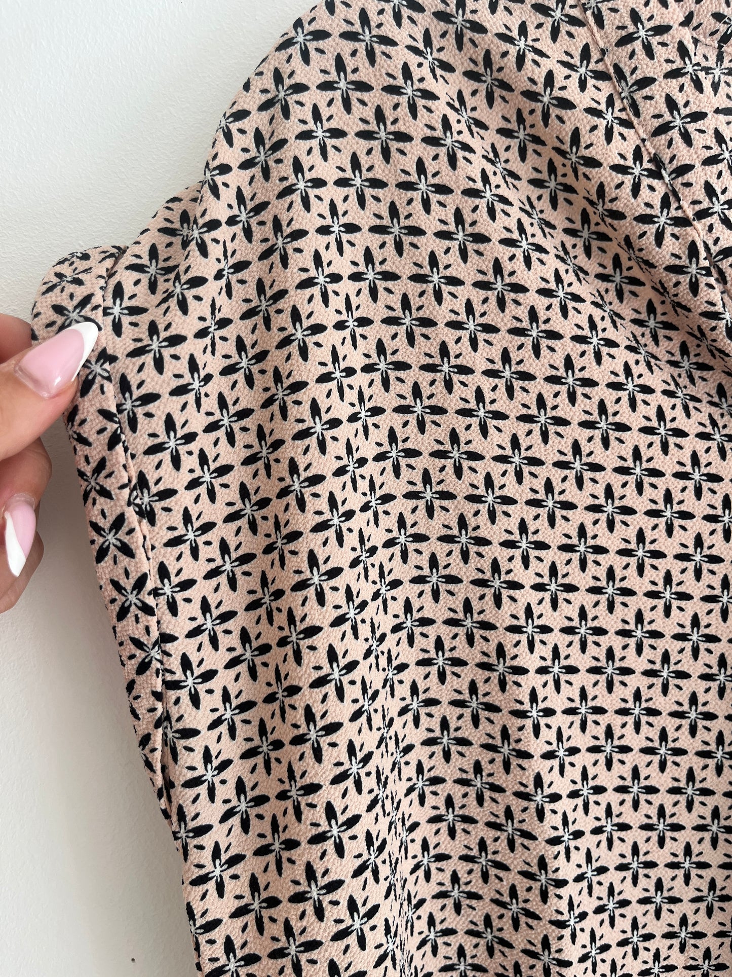 Top fluide rose pale à motifs Promod - M