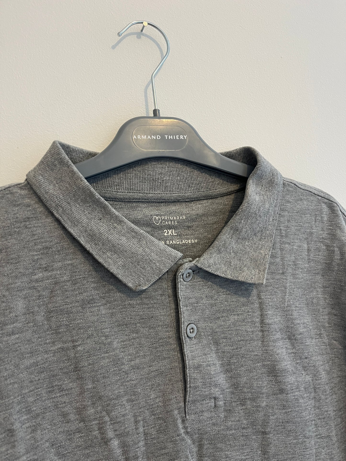 Polo homme en jersey gris - 2XL