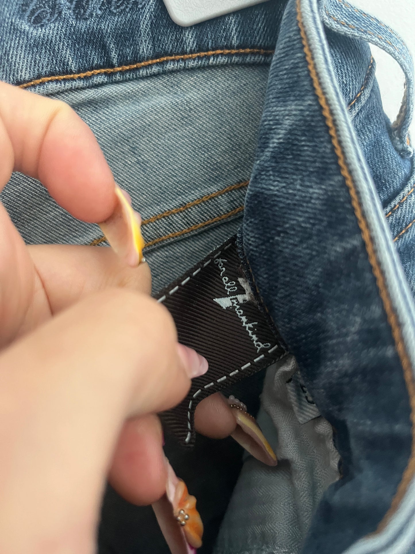 Jean slim bleu effet délavé 7 For All Mankind - S/36