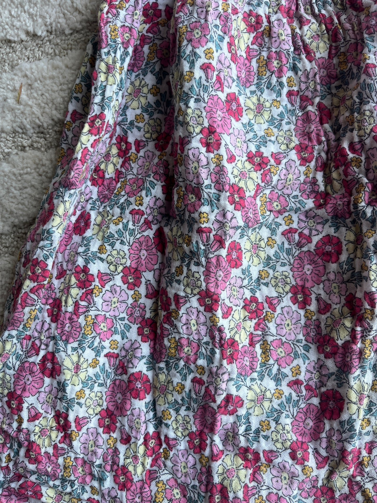 Robe été à manches courtes fleurie Vertbaudet - 4 ans