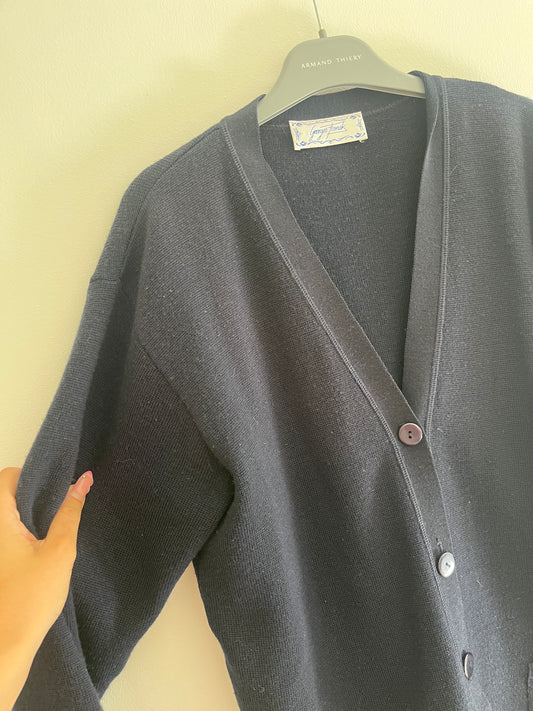 Cardigan à manches longues bleu marine Georges Franck - M/L