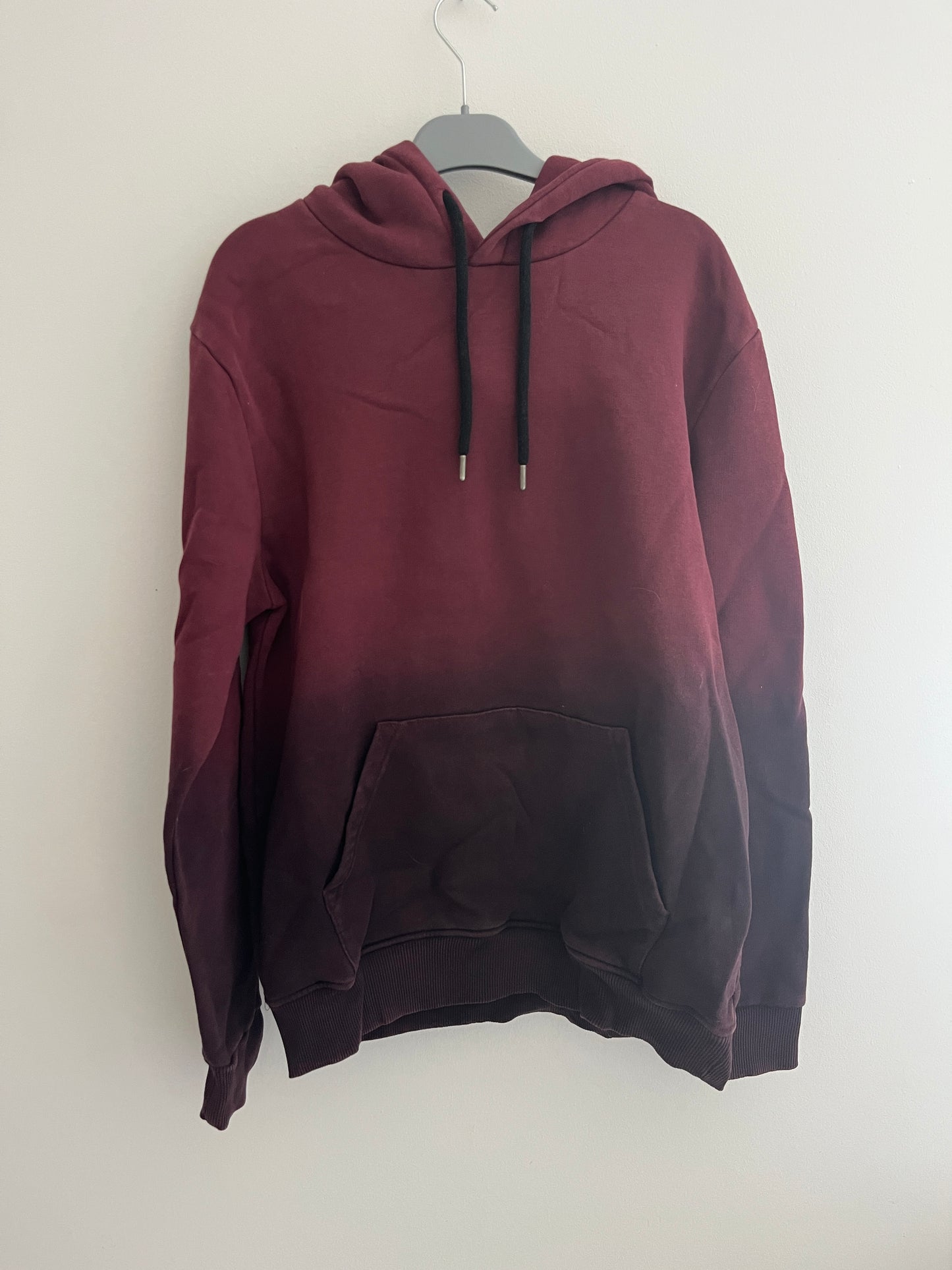Sweat à capuche rouge dégradé violet LBO - M