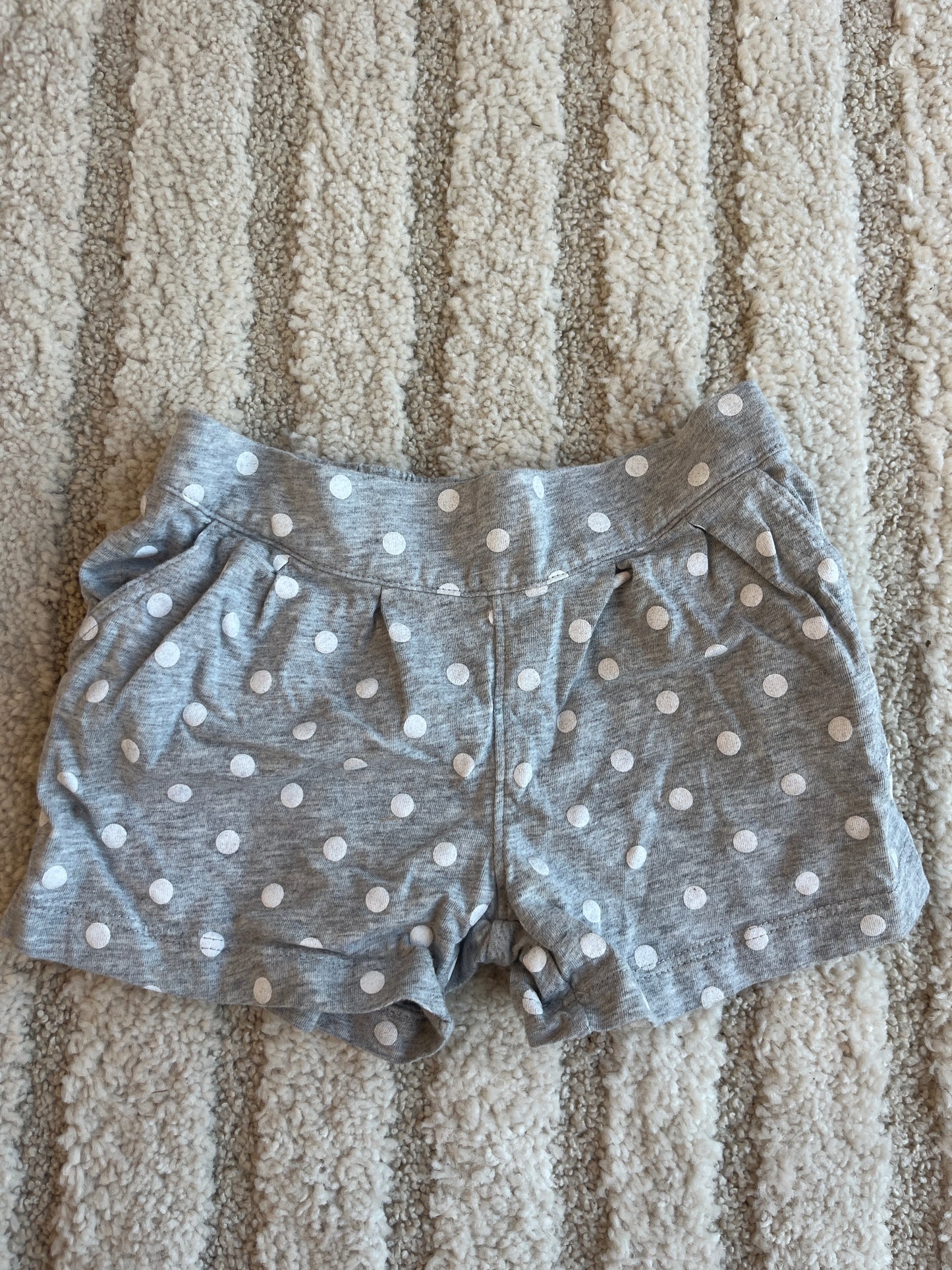 Short en jersey gris à pois blanc Simple Joys - 3 ans
