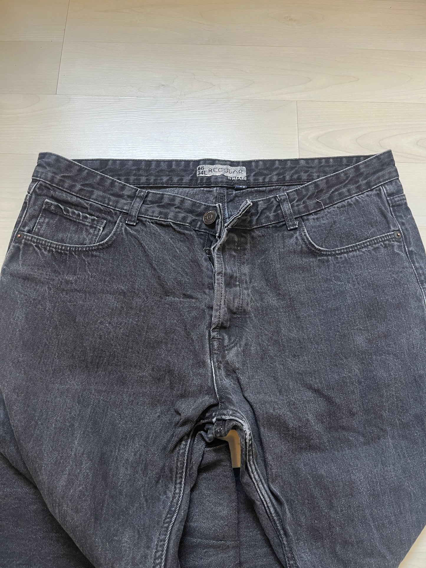 Jean homme noir Regular - 48