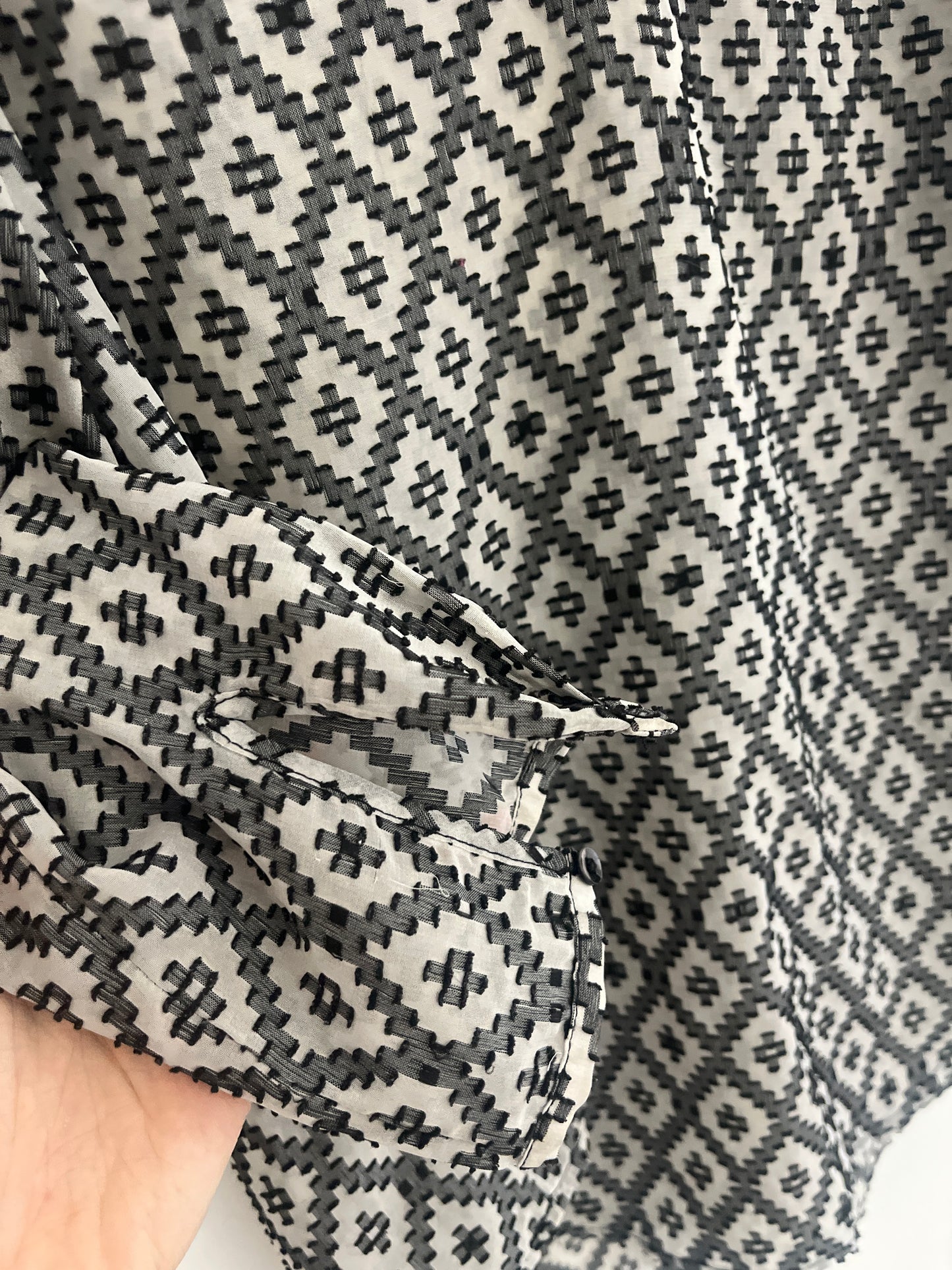 Blouse fluide à manches longues à motifs Comptoir des Cotonniers - 40