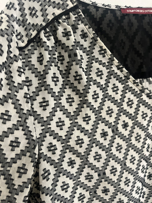 Blouse fluide à manches longues à motifs Comptoir des Cotonniers - 40