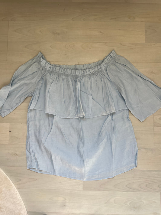 Top col bardot bleu ciel Promod - S/M