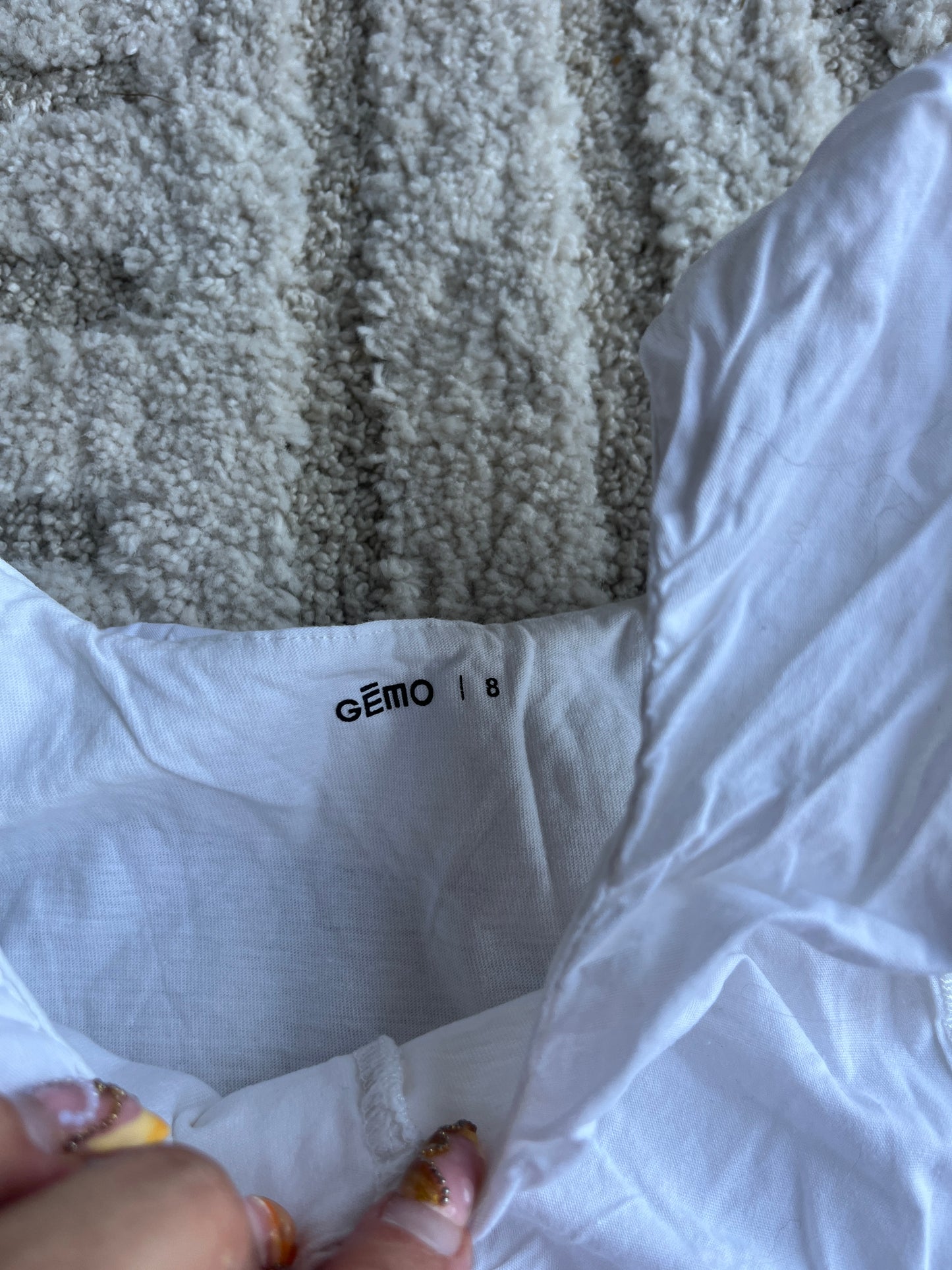Top sans manches blanc à volants Gemo - 8 ans