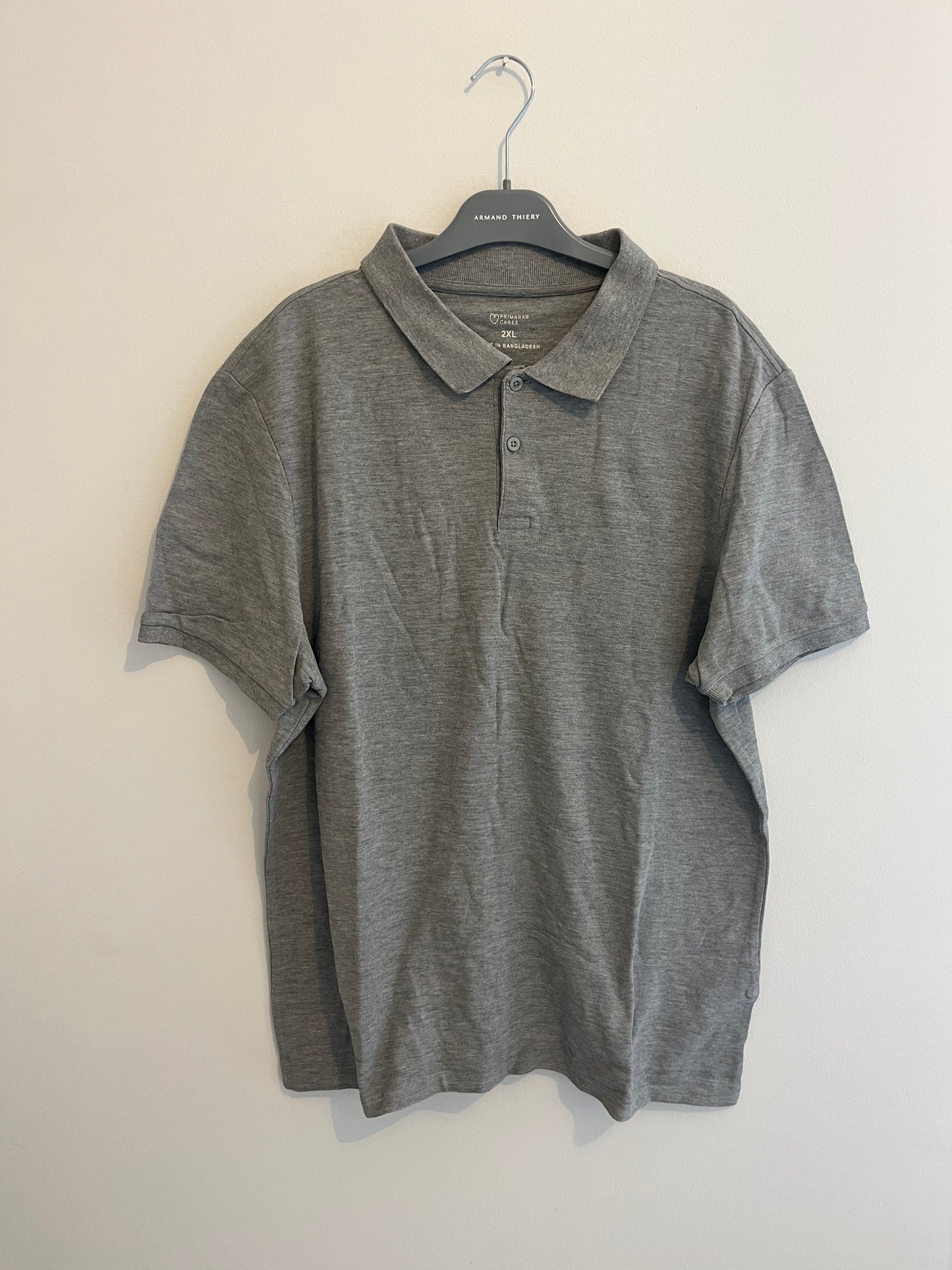 Polo homme en jersey gris - 2XL